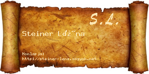Steiner Léna névjegykártya